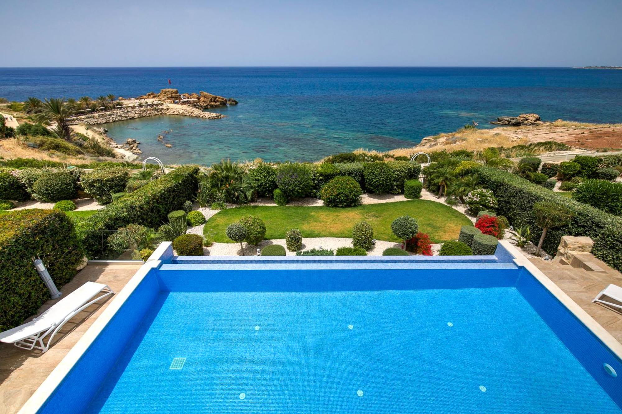 Olymp Luxury Villa D - Luxury Escape With Direct Beach Access And Unique Sunsets Pafos Zewnętrze zdjęcie