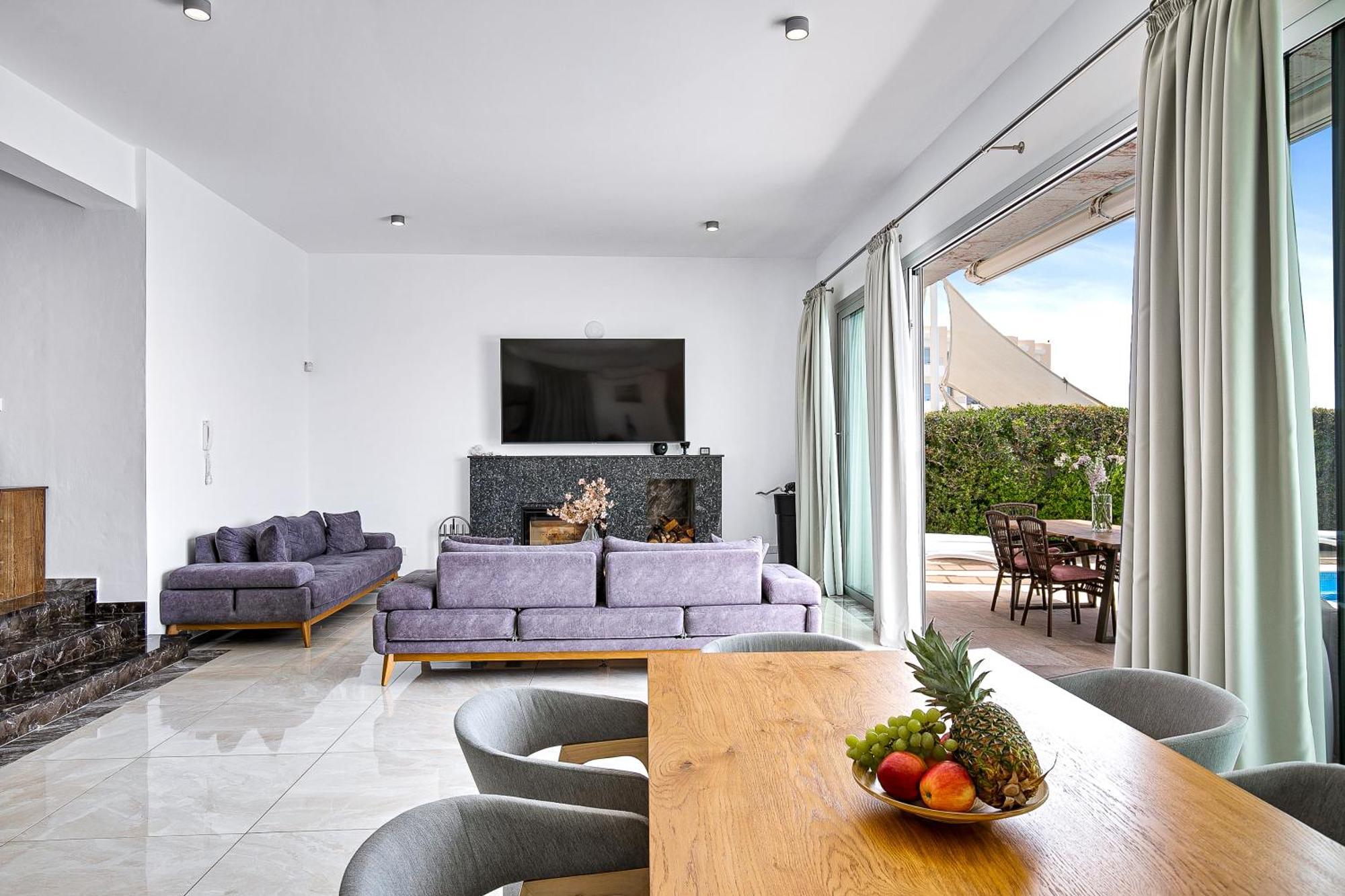 Olymp Luxury Villa D - Luxury Escape With Direct Beach Access And Unique Sunsets Pafos Zewnętrze zdjęcie