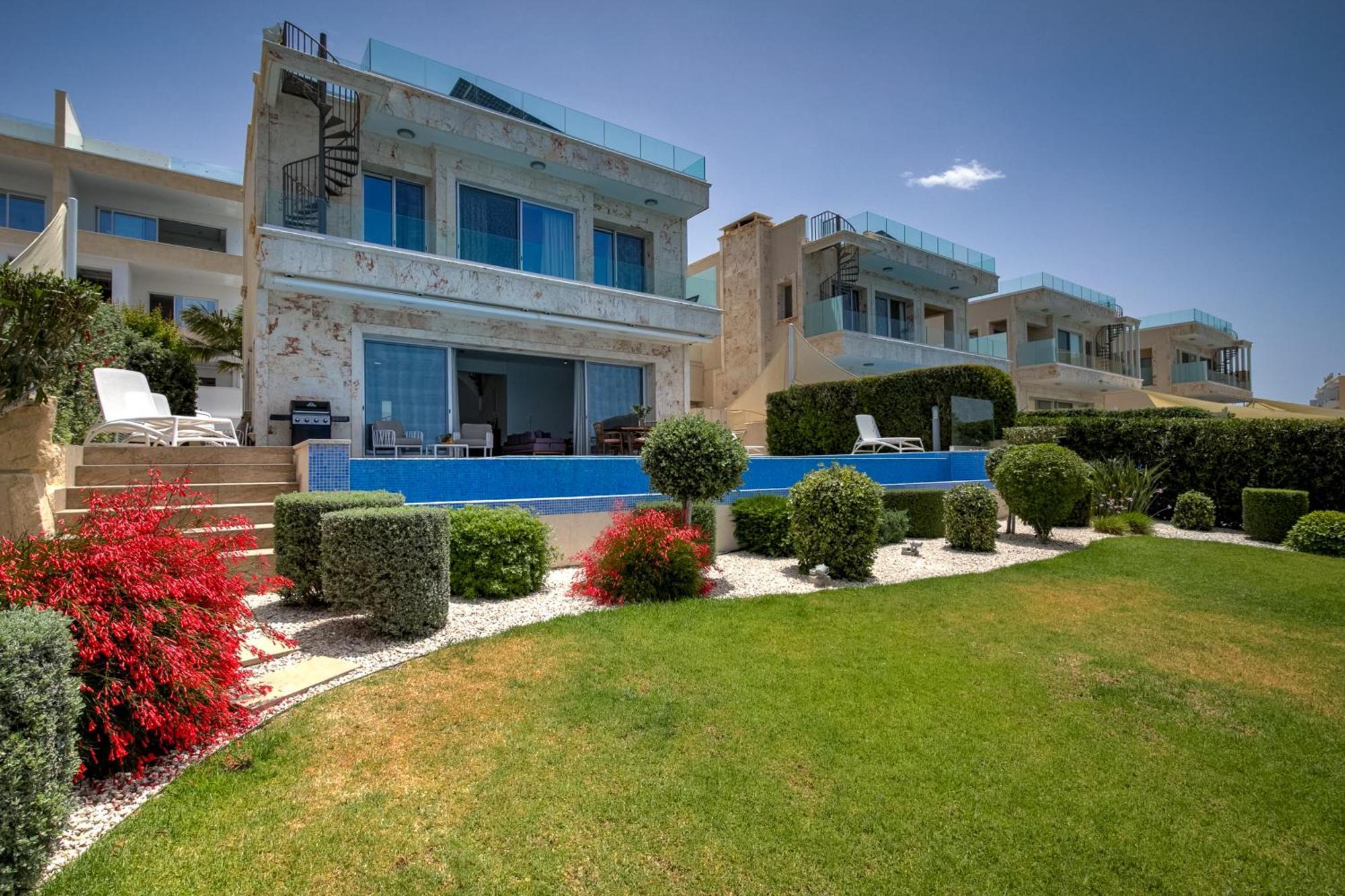 Olymp Luxury Villa D - Luxury Escape With Direct Beach Access And Unique Sunsets Pafos Zewnętrze zdjęcie