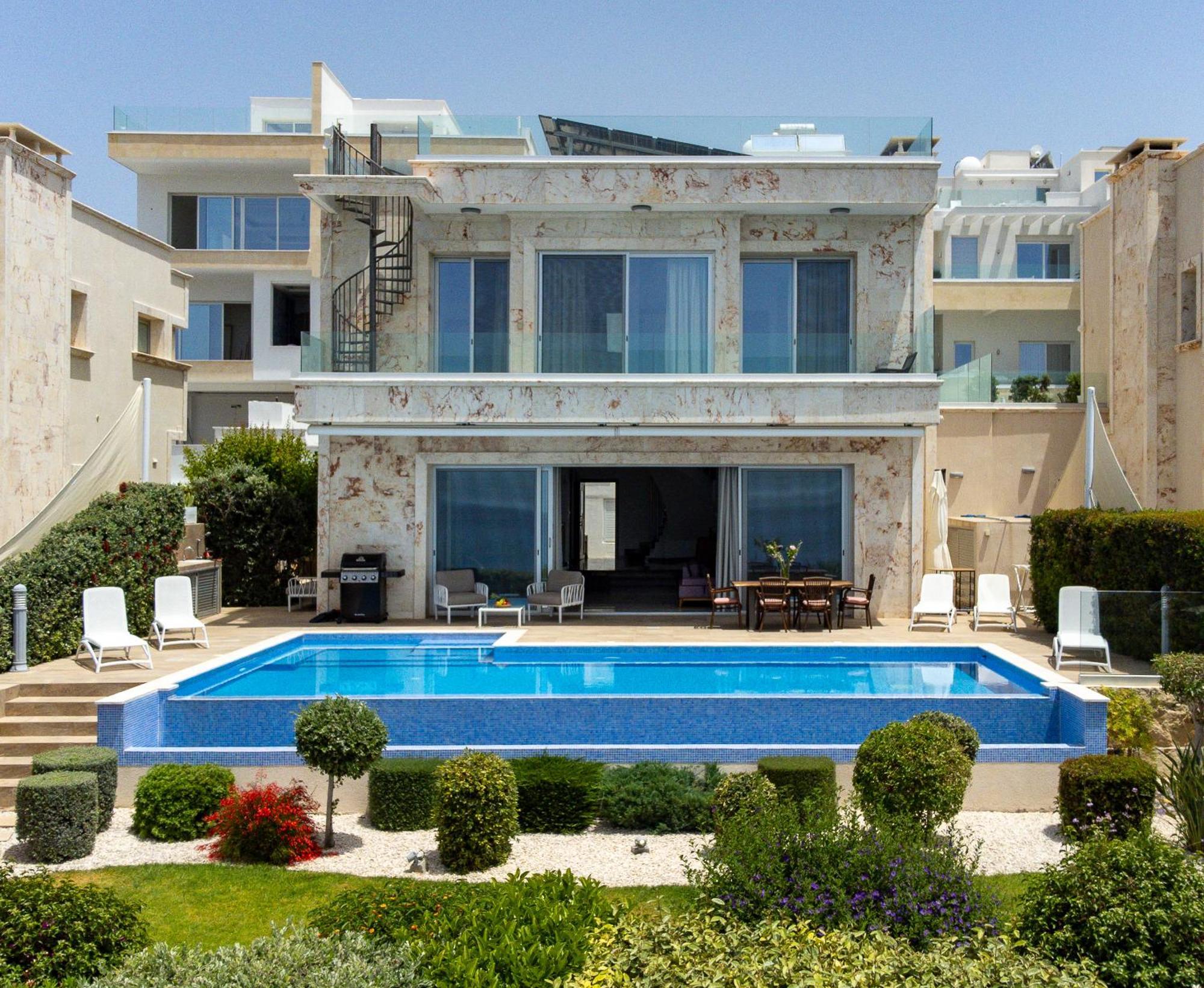 Olymp Luxury Villa D - Luxury Escape With Direct Beach Access And Unique Sunsets Pafos Zewnętrze zdjęcie