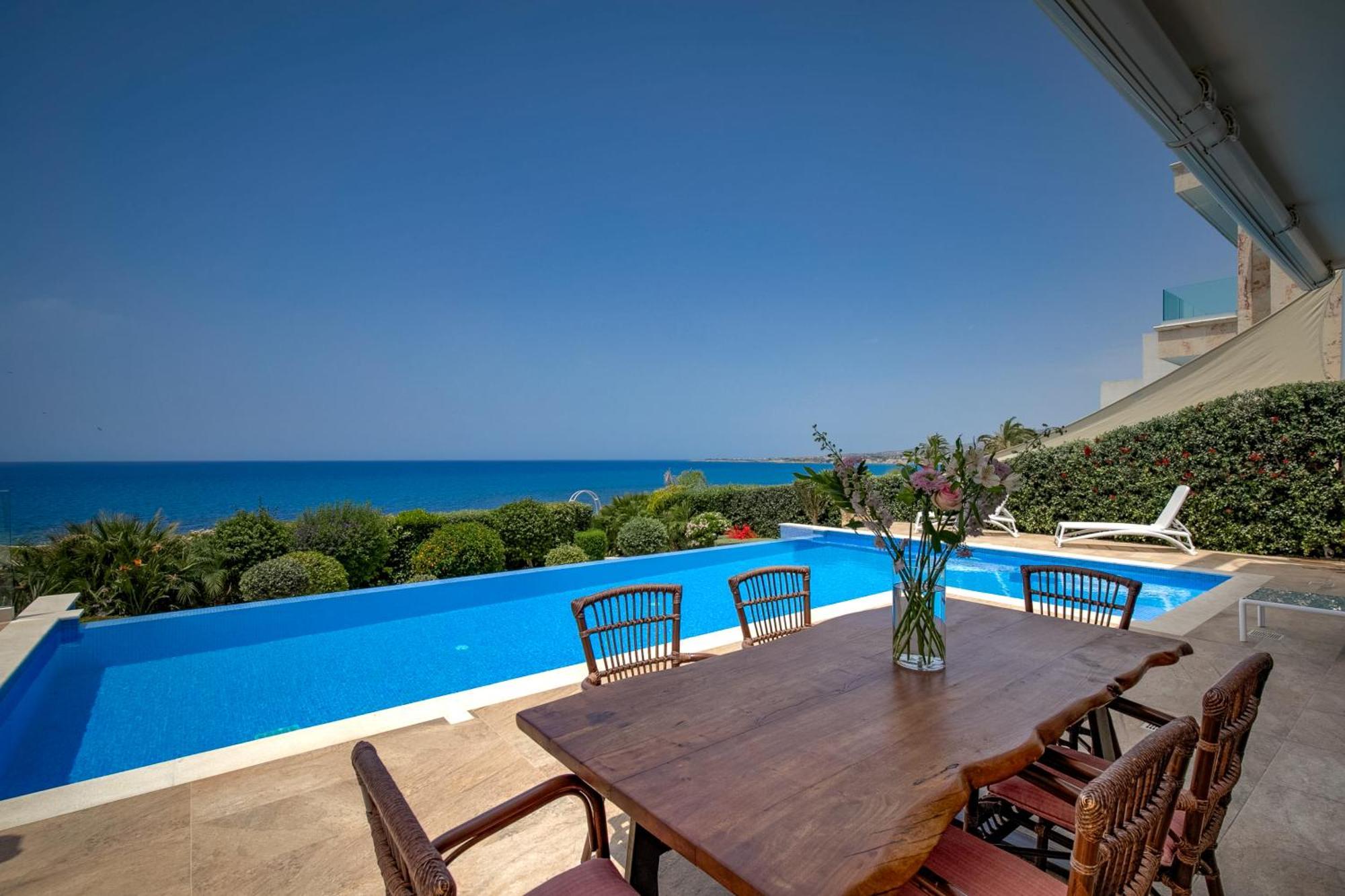 Olymp Luxury Villa D - Luxury Escape With Direct Beach Access And Unique Sunsets Pafos Zewnętrze zdjęcie